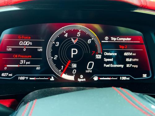 Corvette dashboard GForce