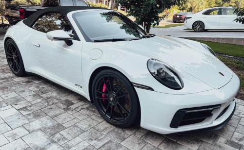 Porsche-GTS white exterior